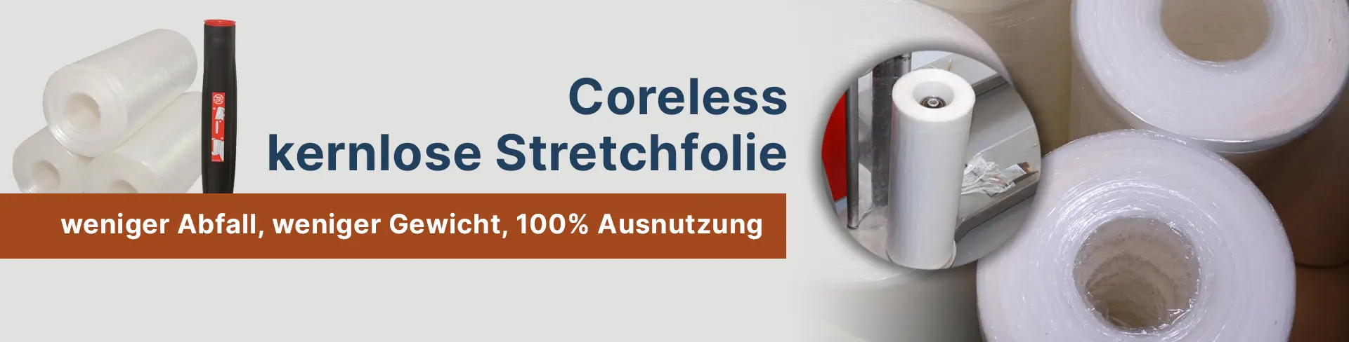Stretchfolie ohne Kern für nachhaltige Verpackungslösungen