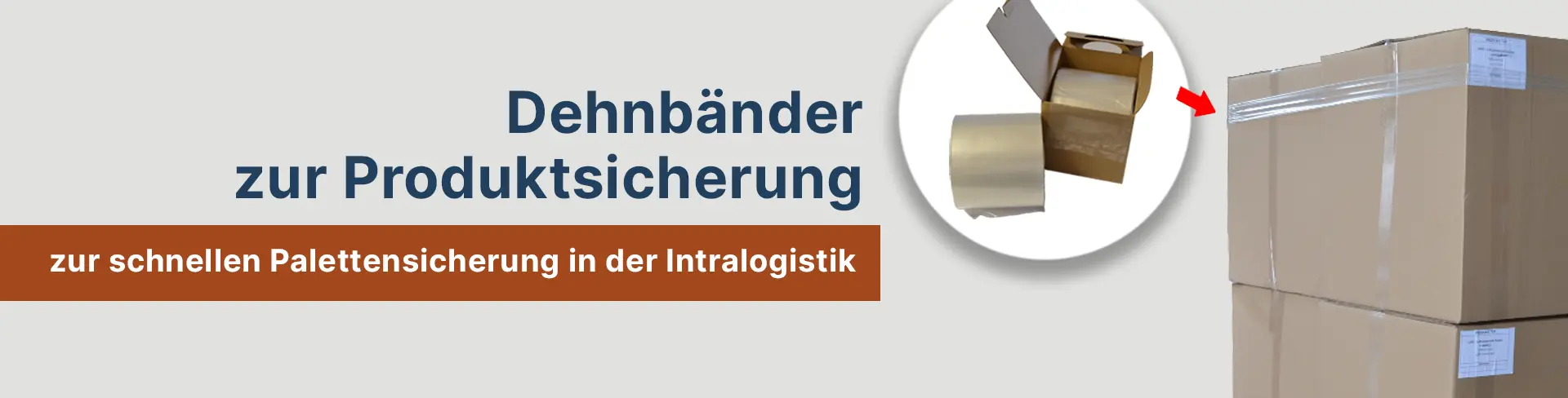 Dehnband Palettensicherung für stabile Ladeeinheiten