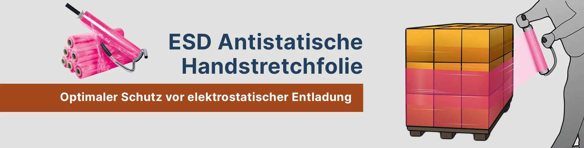Antistatische Handstretchfolie für sichere Verpackungsprozesse