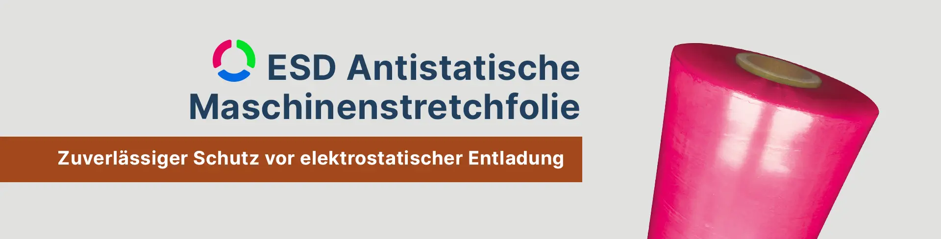 Stretchfolie antistatisch für empfindliche Bauteile