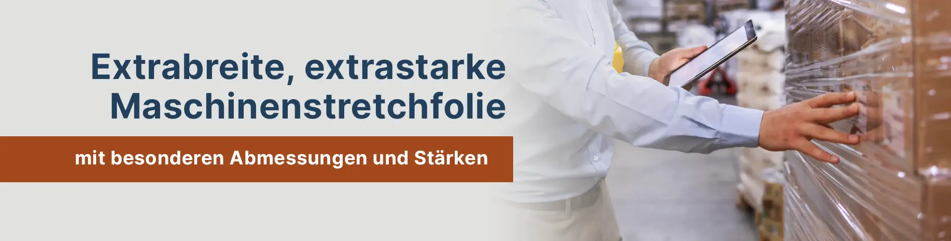 Wickelfolie extra breit und breite Maschinenstretchfolie