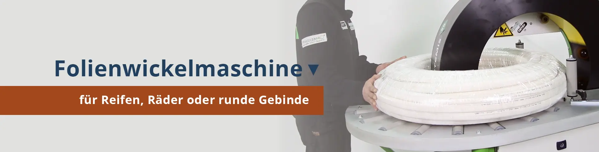Folienwickelmaschine für Reifen