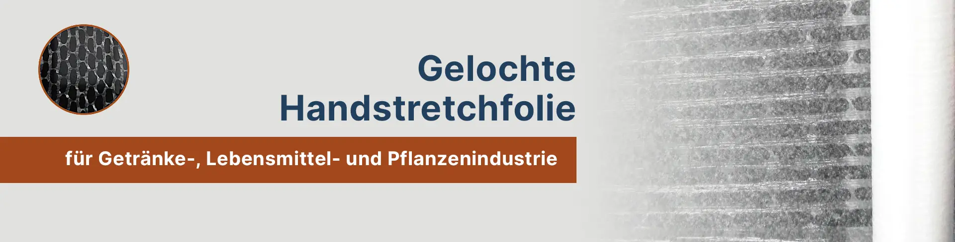 Perforierte Verpackungsfolie für Getränke-, Lebensmittel- und Pflanzenindustrie