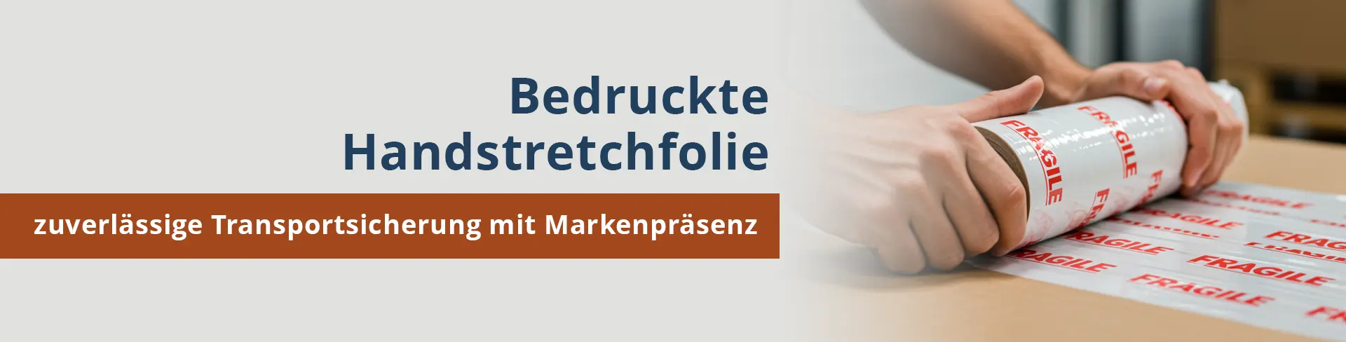 Bedruckte Handstretchfolie günstig bestellen