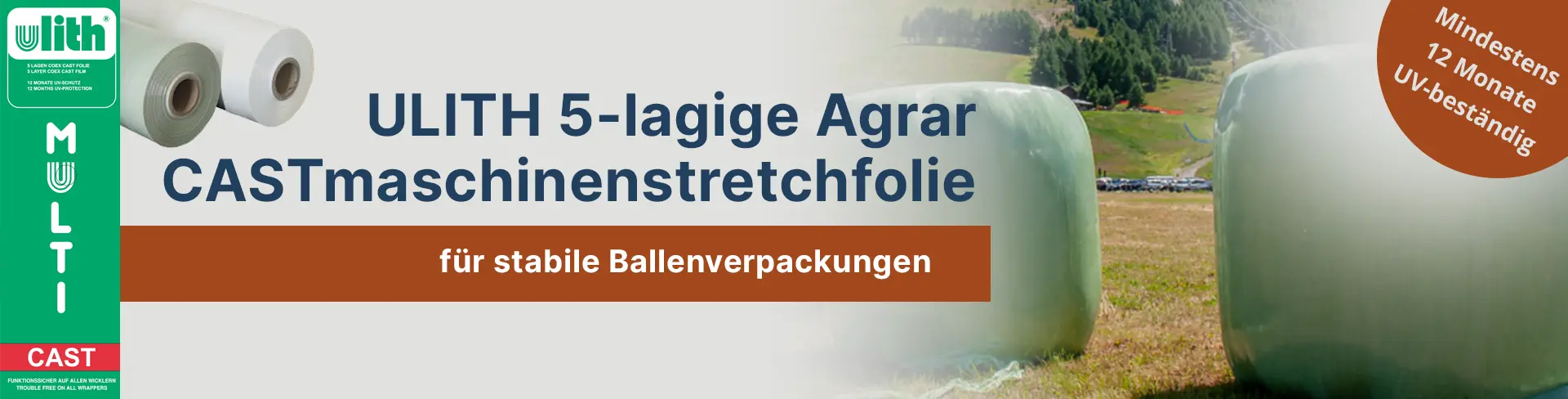 Silo Wickelfolie – 5-lagige Maschinenstretchfolie für Landwirtschaft