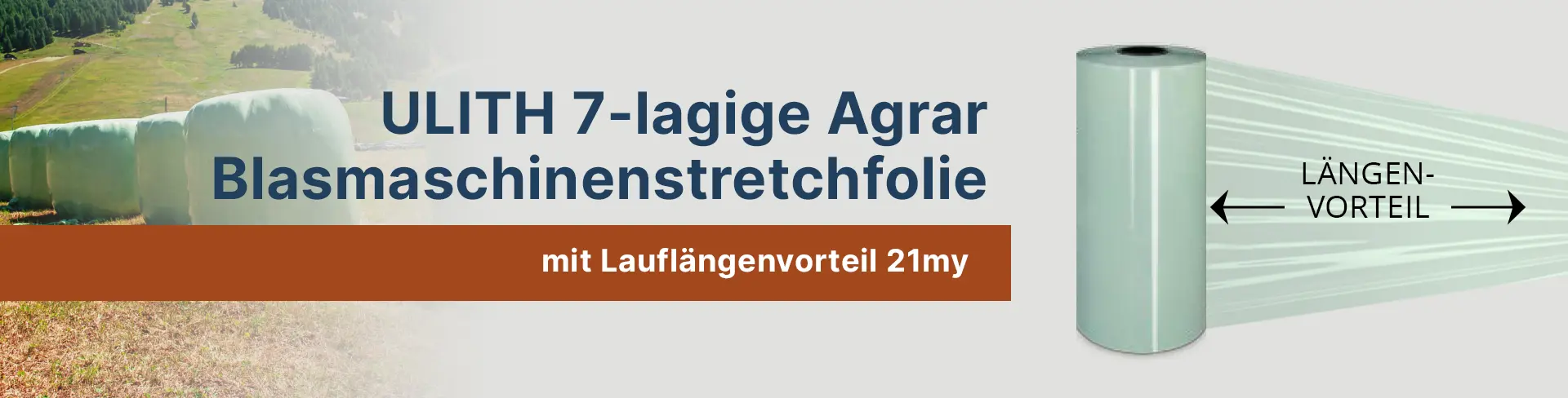 ULITH Multistretch 7lagige Blasmaschinenstretchfolie 21my