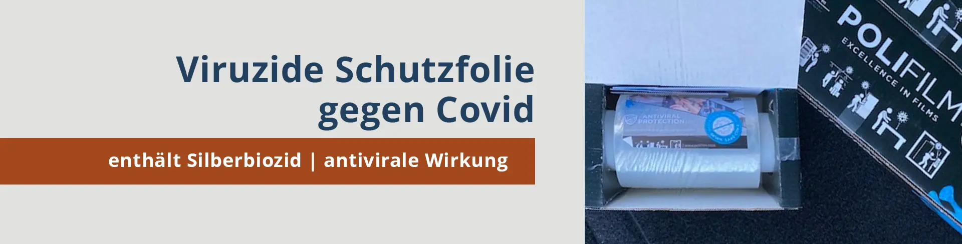 Viruzide Oberflächen Schutzfolie für hygienische Kontaktflächen