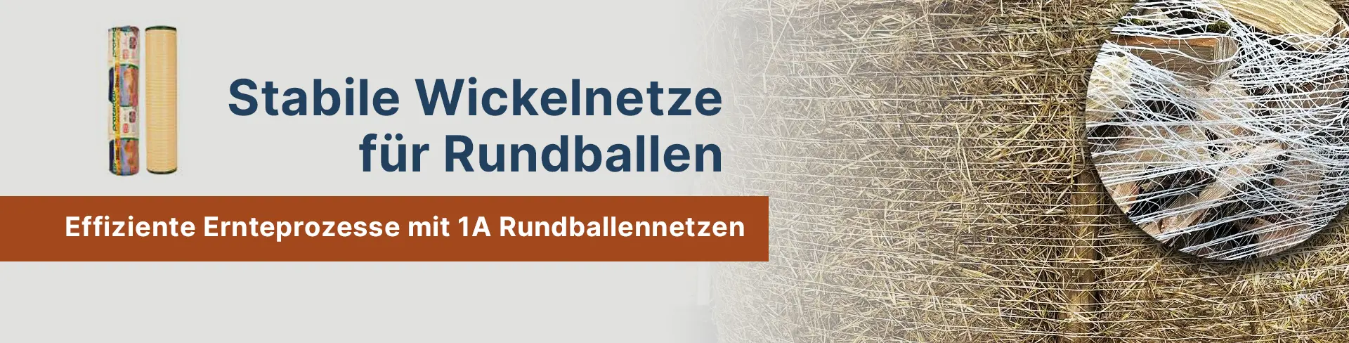 Wickelnetze für Rundballen bei Stretchfolienprofi